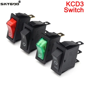 1/5/10pcs KCD3 מתג ON-OFF 2/3 מיקום 3-Pin ציוד חשמלי אור מתגי הפעלה 16A 250V / 20A 125VAC