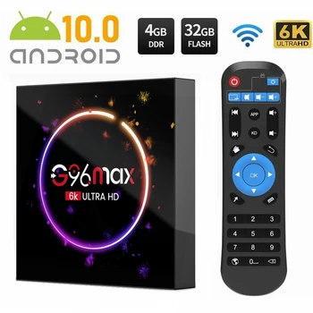 10Pc G96Max Smart TV Box Android 10.0 6 אלף 2.4 G&5G Wifi Allwinner H616 Quad Core-טיוב נגן מדיה 32GB 64GB 128GB Set Top Box