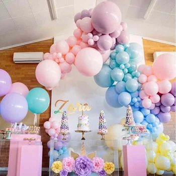115Pcs/סט מעורב צבע Macaron בלון גרלנד קשת ערכת חתונה, מסיבת יום הולדת עיצוב מקלחת תינוק קישוט לטקס בלון להגדיר