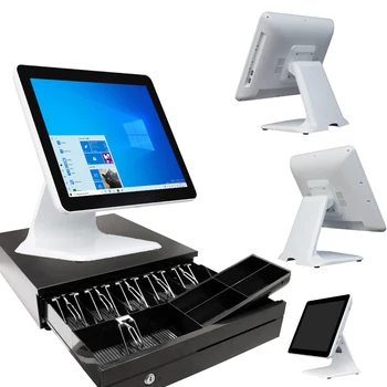 15 אינץ Windows Pos המכונה מחשב, קופה רושמת מכונת שולחן העבודה Pos Terminal