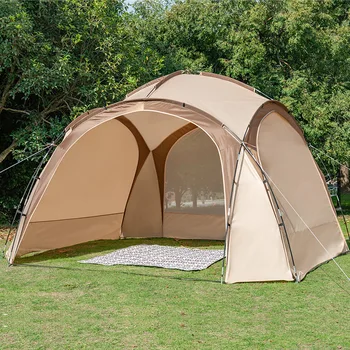 350*350*220CM 5-8 אדם כיפת אוהל גדול, הגנה מפני השמש פרגולה אוהל פיקניק וטיולים סוכך החופה חיצוני קמפינג