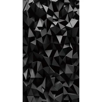 3D שחור גיאומטריות תמונת רקע צילום תפאורות ויניל