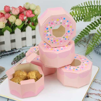 50Pcs חתונה טובה נקודה קופסאות מתנה ממתק מתוק מתנה שקית ממתקים אופה עוגיות ביסקוויט מקרה עיצוב מקלחת תינוק מסיבת יום הולדת עיצוב