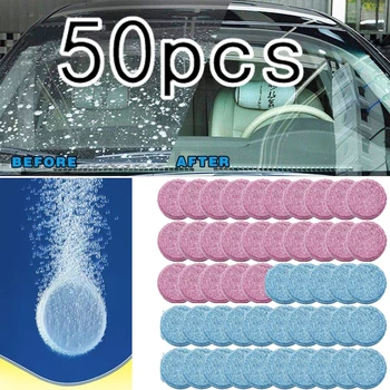 50pcs רכב ניקוי טבליות תוסס השמשה Ultra-clear מגב זכוכית ניקוי חומרי ניקוי אוניברסלי חלון מוצק יותר נקי