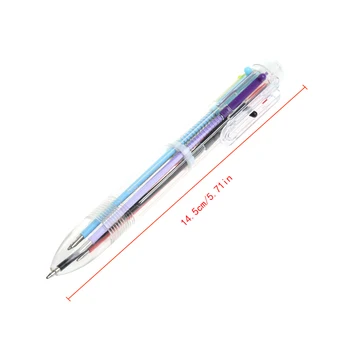 6 צבעים ב-1 כדור עטים ססגוניות עט כדורי סטודנטים משרד מכשירי כתיבה ג ' יאן