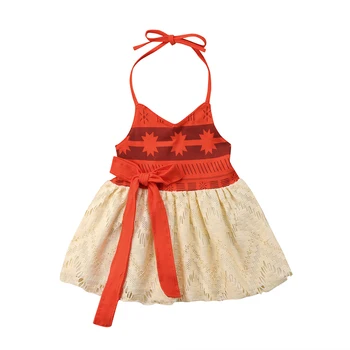 FOCUSNORM 0-4Y הקיץ ילדים בנות סיבתי שמלה ללא שרוולים דפוס מודפס Bowknot ללא משענת שמלת תחבושת