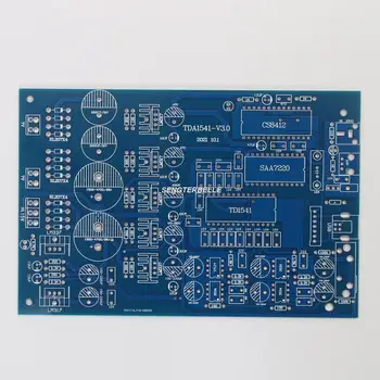 HiFi TDA1541+CS8412 אודיו סטריאו מפענח חשוף לוח קואקסיאליים אופטי USB DAC PCB