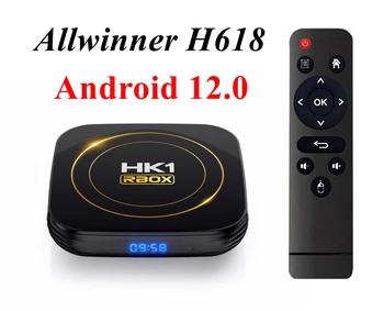 HK1 RBOX H8S אנדרואיד 12.0 הטלוויזיה BOX 6 אלף Ultra HD 2.4 G/5G Wifi 2GB 4GB 64GB Allwinner H618 Quad Core BT4.0 HDR 10 Smart Media Player