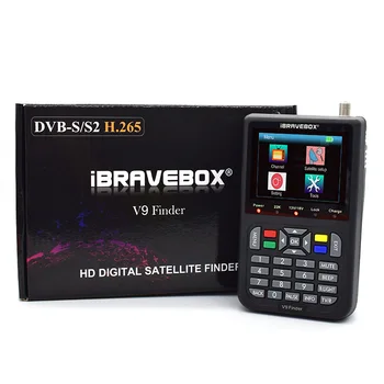 iBRAVEBOX V9 Finder HD Satellite Finder DVB S2 דיגיטלית H. 265 מלא 1080P מובנה 3000mAh סוללה FTA