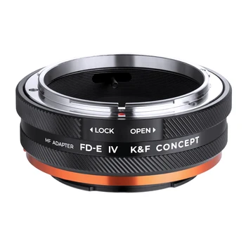 K&F המושג מתאם מצלמה טבעת FD-E קנון FD הר עדשה Sony E FE הר Sony A6400 A7M3 A7R3 A7M4 A7R4