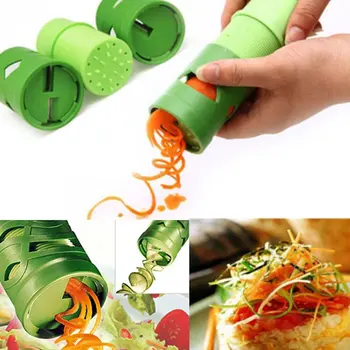 Multi-פונקציה ירקות פירות מלפפון מפנה חותך חותך פירות ירקות המכשיר