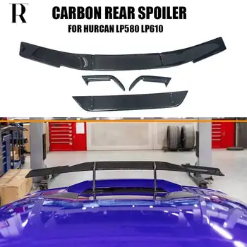 N סגנון אמיתי סיבי פחמן האחוריים תא המטען GT אגף ספוילר עבור למבורגיני Hurcan LP580 LP610 2014-עד