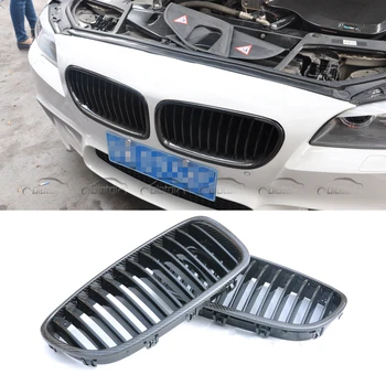 OLOTDI אמיתי סיבי פחמן כוונון אוטומטי לפני כליות גריל החלפת גריל עבור BMW F10 אופנה אביזרי רכב