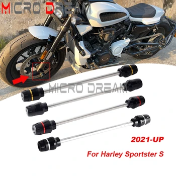 RH1250S אופנוע ציר קדמי מזלג המחוון גלגל הגנה משטח בעל המשמר התרסקות בר על הארלי רכב ספורט S 2021 2022 2023
