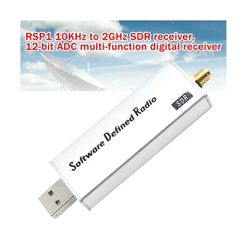 RSP1 10KHz כדי 2GHz SDR מקלט USB2.0 12-Bit ADC תעופה להקת מקלט תואם עם RSP1 HF AM FM SSB CW רדיו