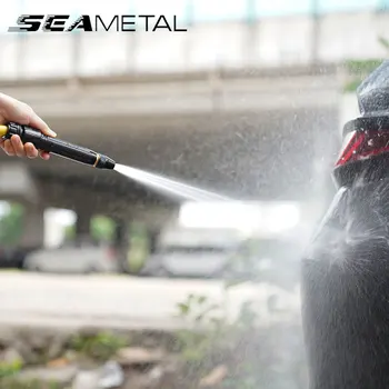 SEAMETAL רב תפקודי לשטוף את המכונית אקדח מים מתכוונן ידנית בלחץ גבוה ממטרה זרבובית תרסיס ניקוי אוטומטי כלי