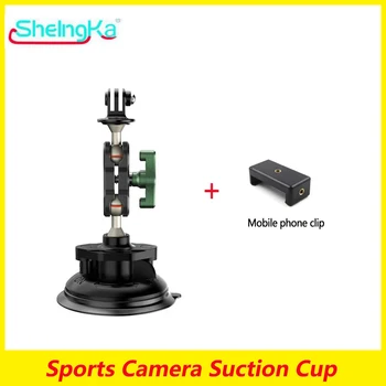 SheingKa מצלמה ספורט כוס יניקה רכב הר ירי כוס יניקה ניווט לרכב Selfie קבוע SuctionCup אביזרים
