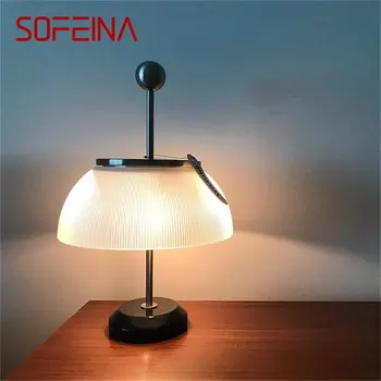 SOFEINA מודרני נורדי יצירתי מנורת שולחן LED אמנותי השולחן תאורה לבית קישוט חדר השינה