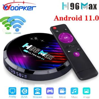 WOOPKER H96 מקס X4 S905X4 Smart TV Box Android 11.0 4GB 64GB 4K60FPS HD Youtube Google נגן מדיה H96 מקס X4 הטלוויזיה Box