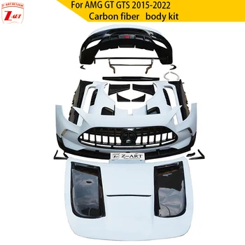 Z-אמנות R190 AMG GT הסדרה השחורה גוף הערכה על AMG GTS BS הגוף קיט AMG GT מתיחת פנים ערכת גוף מכונית ערכת עיצוב עבור AMG GT 2015-2022