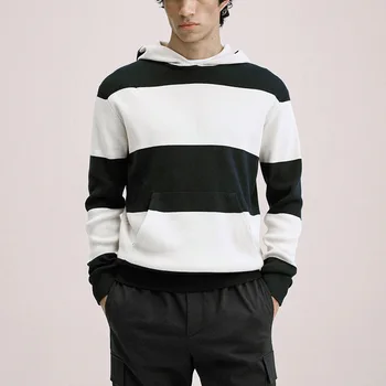 אביב סתיו Mens מקרית מודפס Sweatershirt פנאי הצוות-צוואר שרוול ארוך קפוצ ' ונים לגברים אופנה חופשי אופנת רחוב