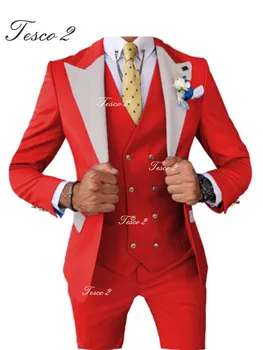 אופנה Menls חליפת ג ' נטלמן רשמית Slim Fit חליפת עסקים לגברים באיכות גבוהה יוקרה חליפה של גבר.