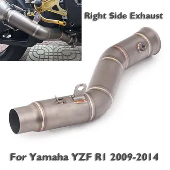 אופנוע צינור פליטה טיפ המקשרת צינור באמצע שנות הקישור צינור להחליק על R1 על ימאהה YZF-R1 R1 2009-2014