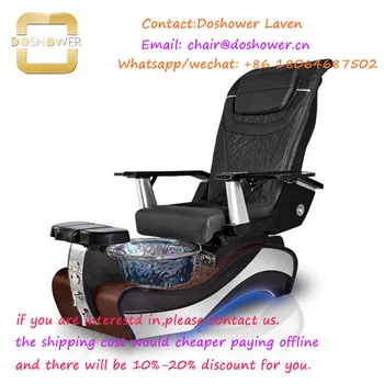 אור Led פדיקור כיסאות יוקרה מודרנית עם כיסא פדיקור, מניקור שולחן להגדיר עבור הסיטוניים כיסאות פדיקור