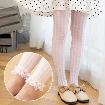 בנות חלול טוויסט קטיפה גרביונים הקיץ דק שקוף anti-בלון תשע נקודות מכנסיים חותלות תינוק ילדים יתוש גרביים