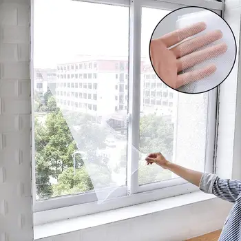 דבק עצמי בלתי נראה חלון פנימי מסך חרקים וילון רשת נגד חרקים יתוש הגנה הדלת Windows רשת רשת וילונות