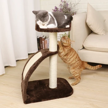 חתול עץ סיסל מכוסה שריטות פוסט, פד, חתול פעילות המרכז עבור חתלתולים