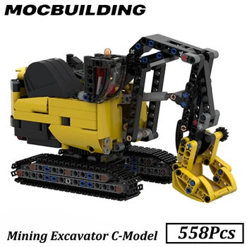 כריית החופר C-מודל MOC אבני בניין לבנים Techincal רכב צעצועים הבנייה מתנה לילדים