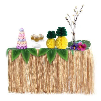לואו דשא שולחן חצאית, מסיבת הוואי שולחן החצאית על הוואי, מסיבת הוואי למסיבות, הוואי עיצוב המסיבה
