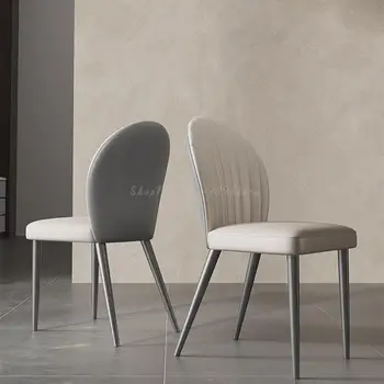 מסיבת החתונה כסאות אוכל סלון מודרני, עיצוב מסיבת קורא יחיד עור יהירות כיסא הטרקלין נורדי Sillas רהיטים