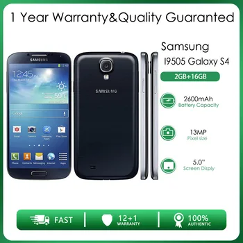 מקורי סמארטפון Samsung I9505 Galaxy S4 4G Quad-core ה-SIM אחד 2GB זיכרון RAM 16GB ROM 13MP 5.0