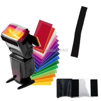 סיב 12 צבעי ג ' ל סינון פלאש מפזר Soft Box תאורת סטודיו מסנן עבור המצלמה Whosale&Dropship