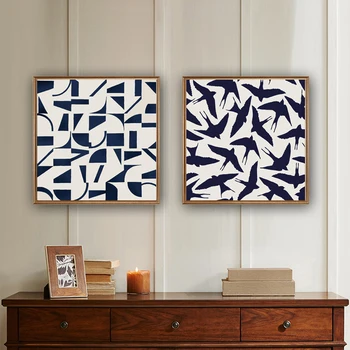 סקנדינבי מינימליסטי מופשט בד ציורים, פוסטרים, הדפסי אמנות מודרנית קיר תמונות עבור הסלון ייחודית לקישוט הבית