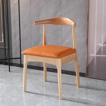 עץ נורדי כסאות אוכל המשחקים הניידים קטיפה כסאות אוכל סלון המשרד מעצב יוקרה Sillas De Comedor רהיטים wrx